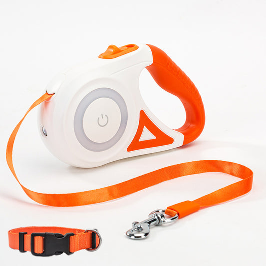 Retractable Dog Leash with Collar - Automatic Traction Rope for Small to Medium Dogs and Cats