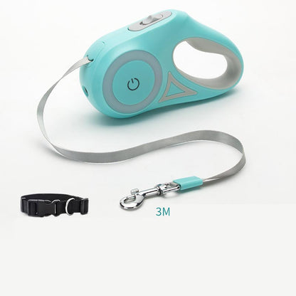 Retractable Dog Leash with Collar - Automatic Traction Rope for Small to Medium Dogs and Cats