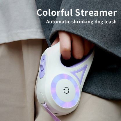 Retractable Dog Leash with Collar - Automatic Traction Rope for Small to Medium Dogs and Cats